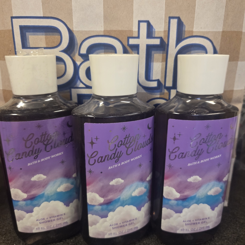 Bath & Body Works Cotton Candy Clouds Shower Gel - Purple & Blue